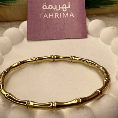 Stainless Steel Bracelet Bamboo Design