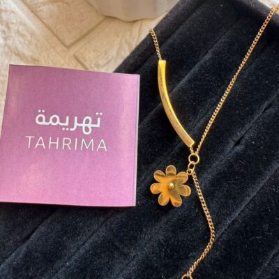 Stainless Steel Necklace - Flower Bucle