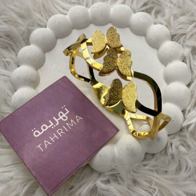 Stainless Steel Bracelet - Triple Butterfly