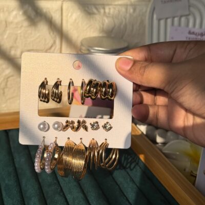 Stainless Steel Earring Set D4