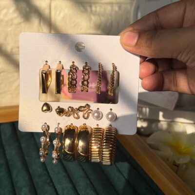 Stainless Steel Earring Set D6