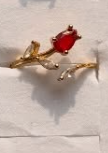Stone Finger Ring - Rose